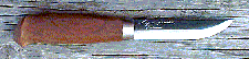 Click here for an enlarged image of the knife
and it's sheath.