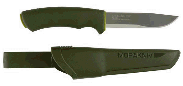 Mora Knives Scandinavian Trimming Knife, SS, Rubber Handle